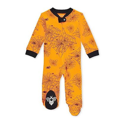 Burt's Bees Baby baby-boys Sleep and Play Pjs, 100% Organic Cotton One-piece Zip Front Romper Jumpsuit Pajamas