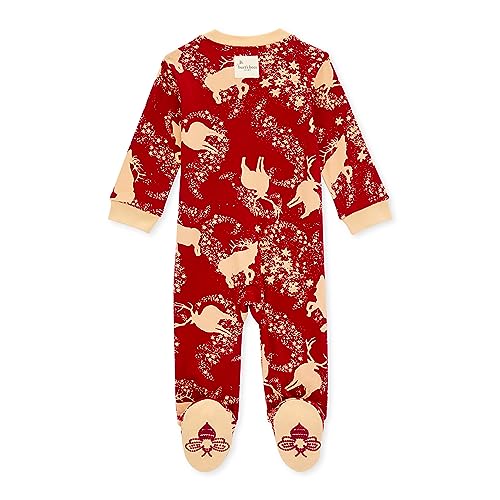 Burt's Bees Baby baby-boys Sleep and Play Pjs, 100% Organic Cotton One-piece Zip Front Romper Jumpsuit Pajamas