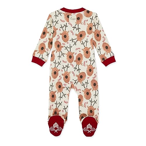 Burt's Bees Baby baby-boys Sleep and Play Pjs, 100% Organic Cotton One-piece Zip Front Romper Jumpsuit Pajamas