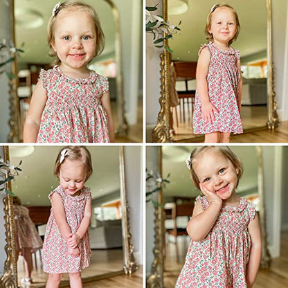 Simplee kids Baby Girls Casual Dresses Toddler Floral Dress Print Sundress Princess Dress