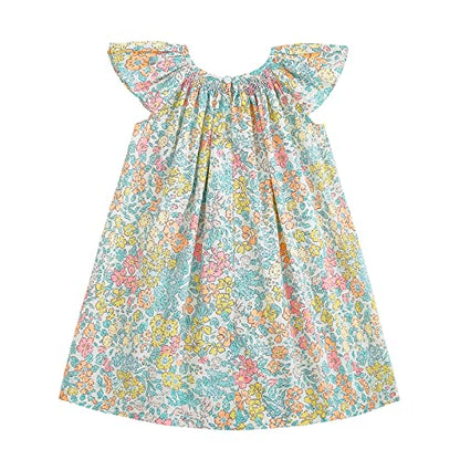 Simplee kids Baby Girls Casual Dresses Toddler Floral Dress Print Sundress Princess Dress