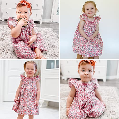 Simplee kids Baby Girls Casual Dresses Toddler Floral Dress Print Sundress Princess Dress