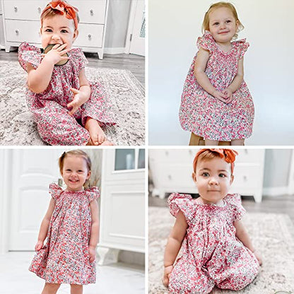 Simplee kids Baby Girls Casual Dresses Toddler Floral Dress Print Sundress Princess Dress