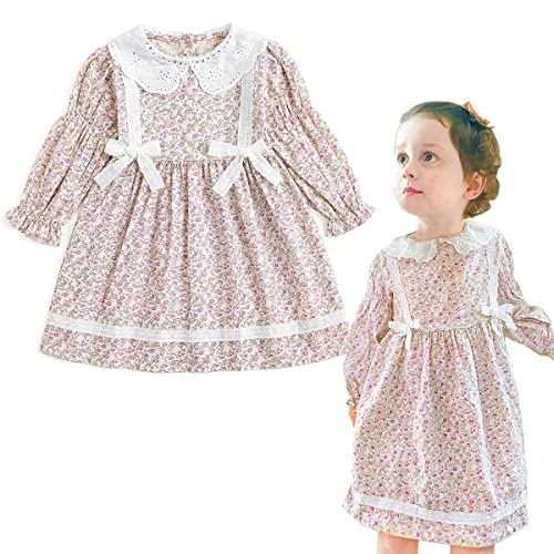 Simplee kids Baby Girls Casual Dresses Toddler Floral Dress Print Sundress Princess Dress