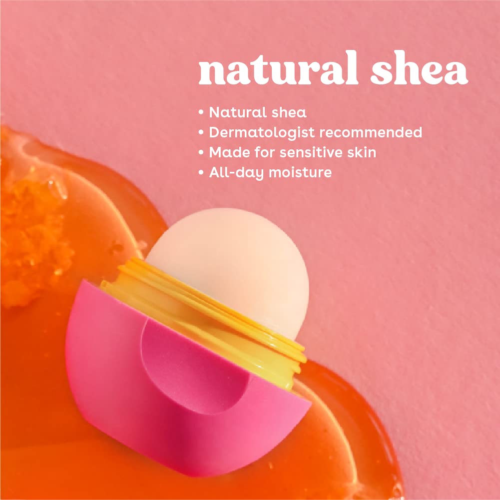 eos Natural Shea Lip Balm- Birthday Cake, All-Day Moisture Lip Care Products, 0.39 oz