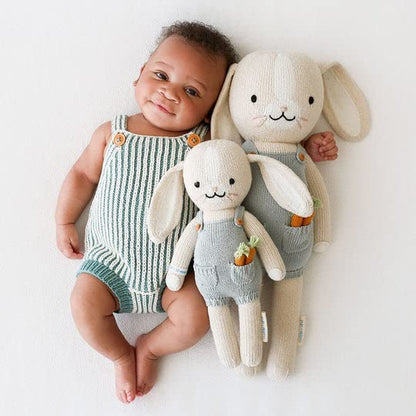 cuddle + kind Henry The Bunny Regular 20" Hand-Knit Doll – 1 Doll = 10 Meals, Fair Trade, Heirloom Quality, Handcrafted in Peru, 100% Cotton Yarn