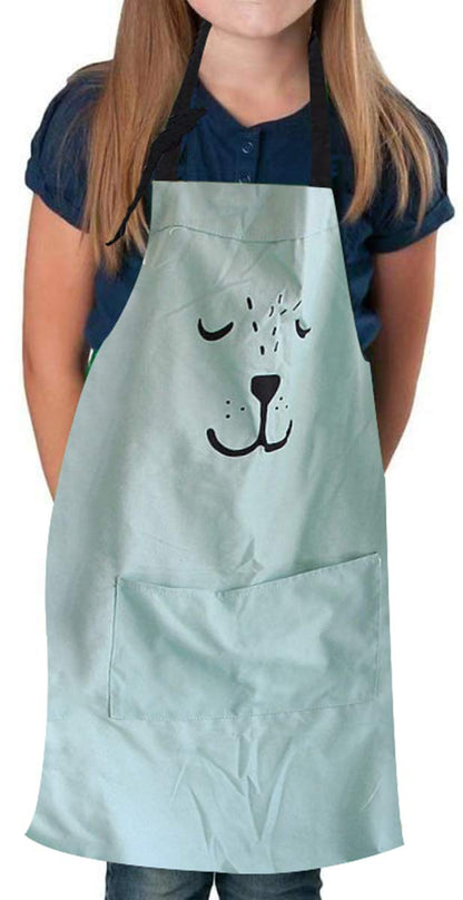 2 Pack Cotton Adjustable Parent and Child Apron with Pockets Mommy and Me Matching Set, Baking,Painting