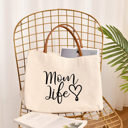 Mom Mama Bag Mother Gifts Momlife Tote for Hospital, Shopping, Beach, Travel