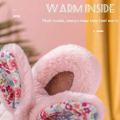 Toddler Slippers Girl Boy House Slipper Kids Rabbit Winter Slipper Warm Bunny Slippers Soft Plush Indoor Girls Boys Slipper