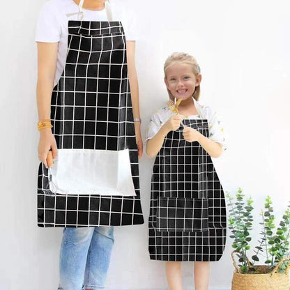 2 Pack Cotton Adjustable Parent and Child Apron with Pockets Mommy and Me Matching Set, Baking,Painting