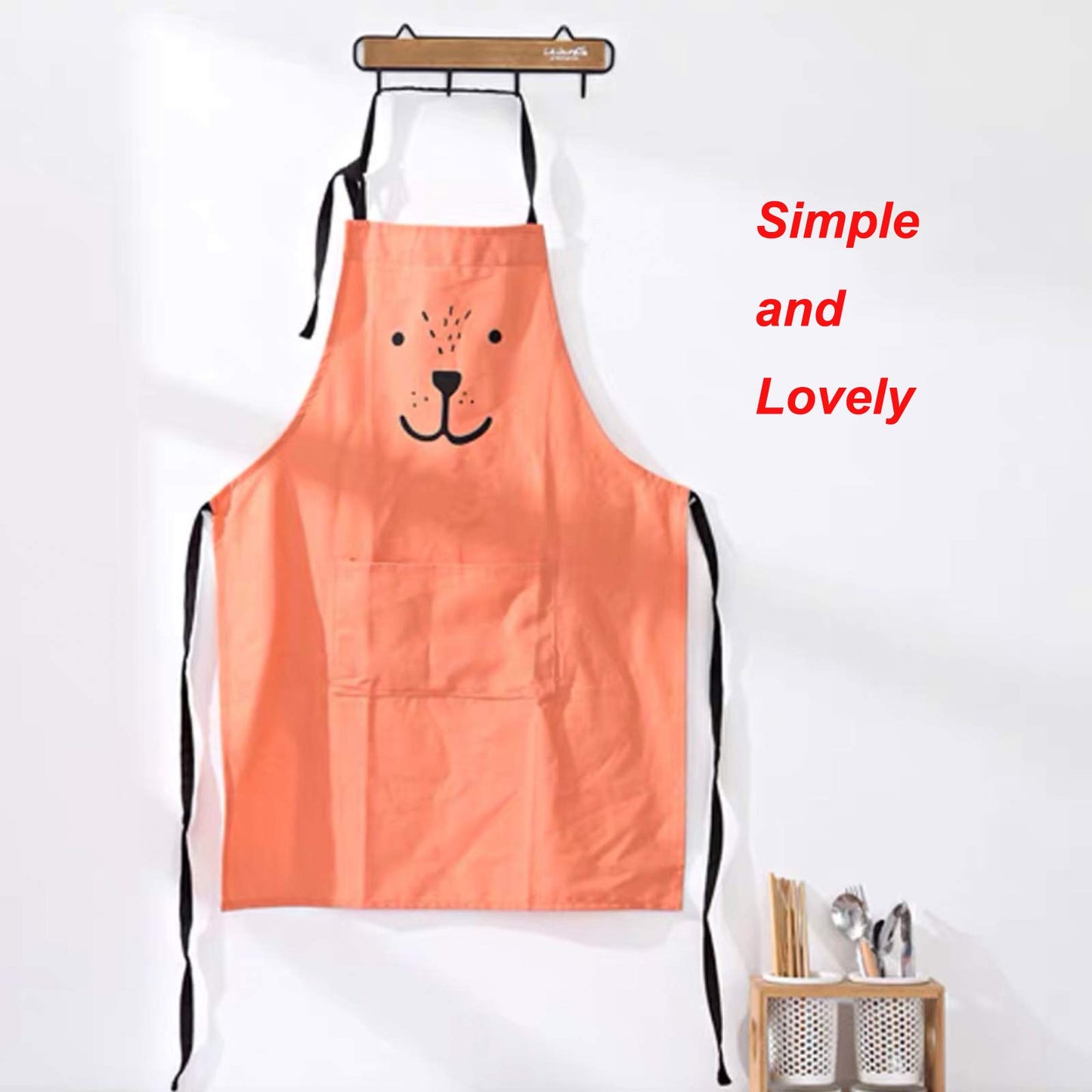 2 Pack Cotton Adjustable Parent and Child Apron with Pockets Mommy and Me Matching Set, Baking,Painting