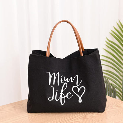 Mom Mama Bag Mother Gifts Momlife Tote for Hospital, Shopping, Beach, Travel