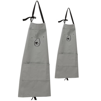 2 Pack Cartoon Apron Cute Bear Parent and Child Apron,Father Mother Son Daughter Matching Set Adult and Kid