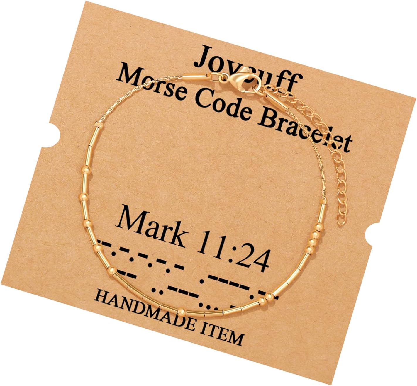 JoycuFF Inspirational Morse Code Bracelets for Women Silver Beads Jewelry Encouragement Mantra Gifts for Her