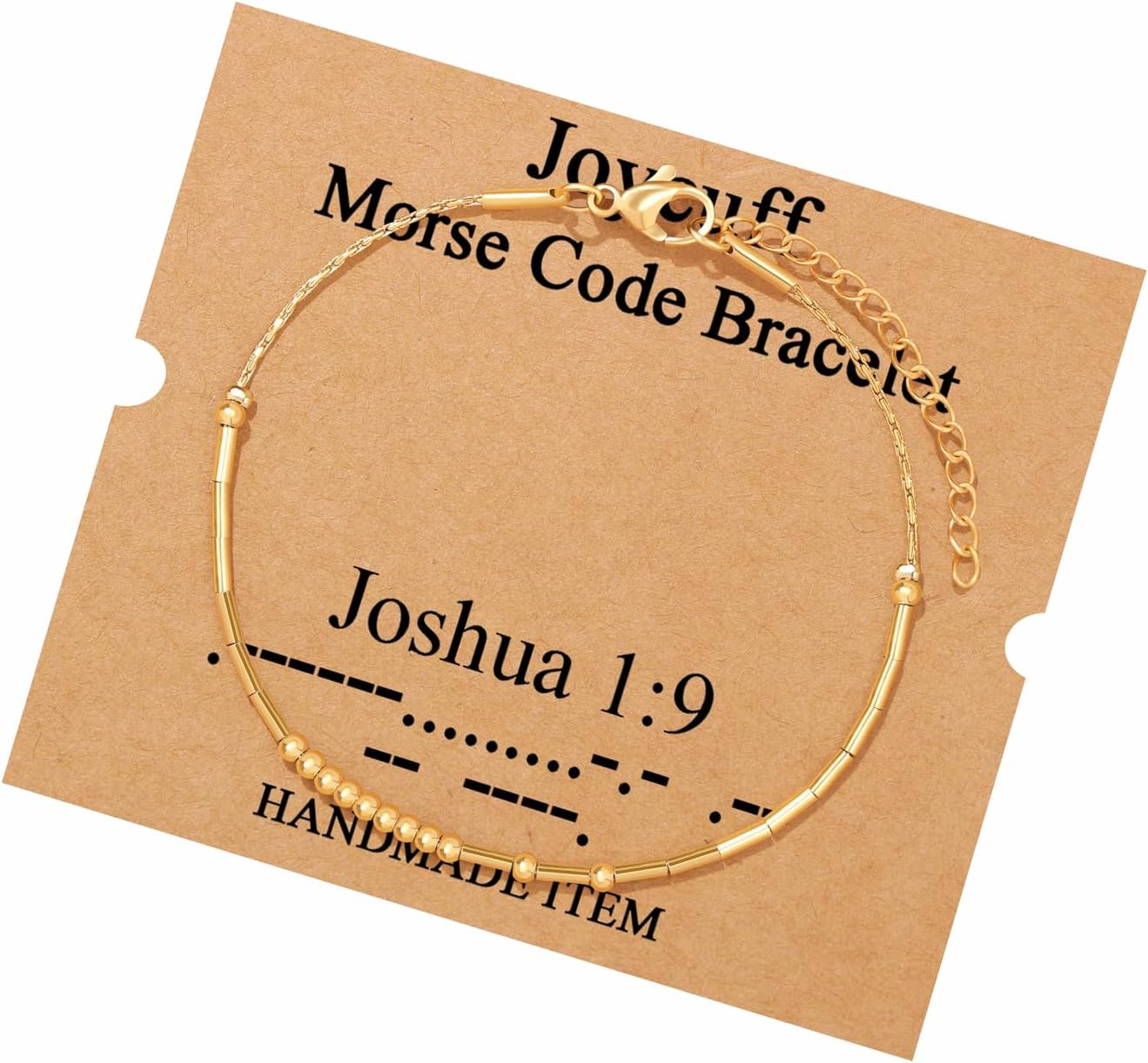 JoycuFF Inspirational Morse Code Bracelets for Women Silver Beads Jewelry Encouragement Mantra Gifts for Her