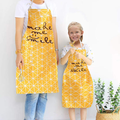 2 Pack Cotton Adjustable Parent and Child Apron with Pockets Mommy and Me Matching Set, Baking,Painting