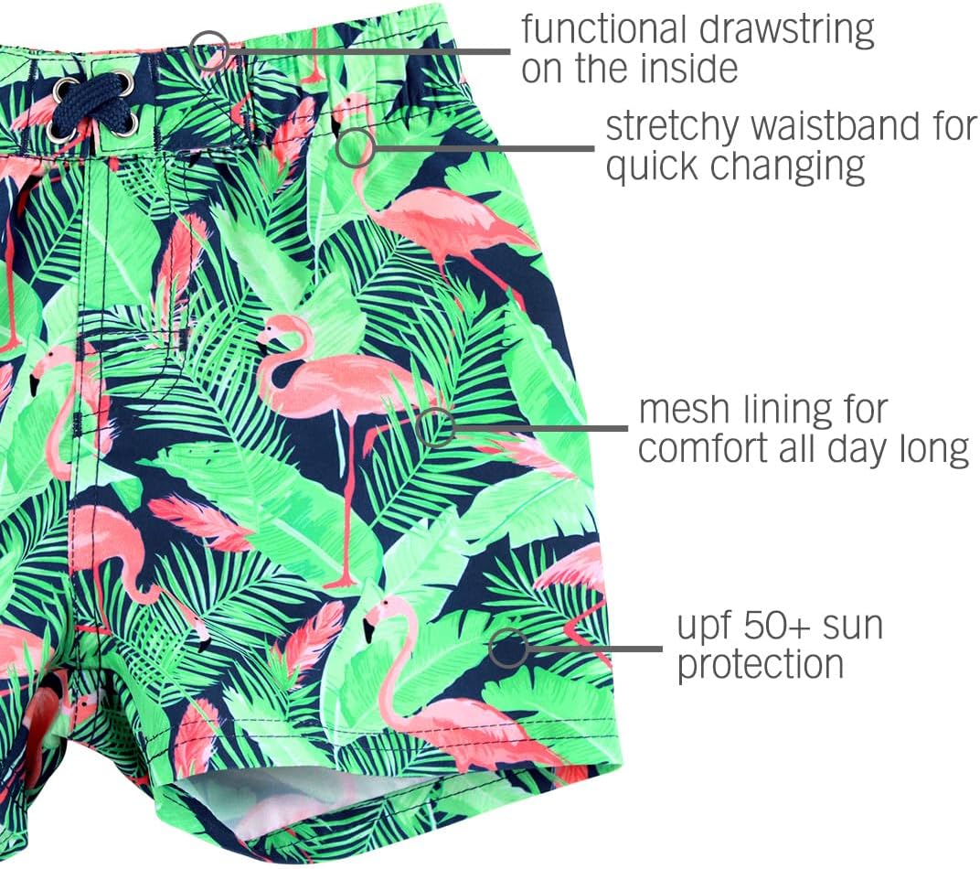 RUGGEDBUTTS Baby/Toddler Boys Swim Trunks