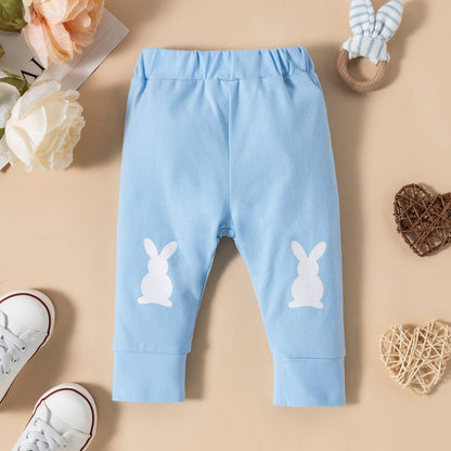 Fairy Baby Infant Baby Boy My First Easter Day Gentleman Outfits Newborn Bow Tie Romper Bunny Pant Clothes Set with Hat 0-18M