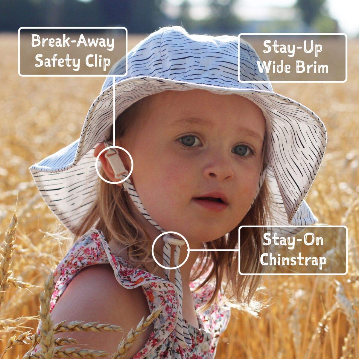 JAN & JUL Breathable Cotton Sun Hat with 50+ UPF Protection