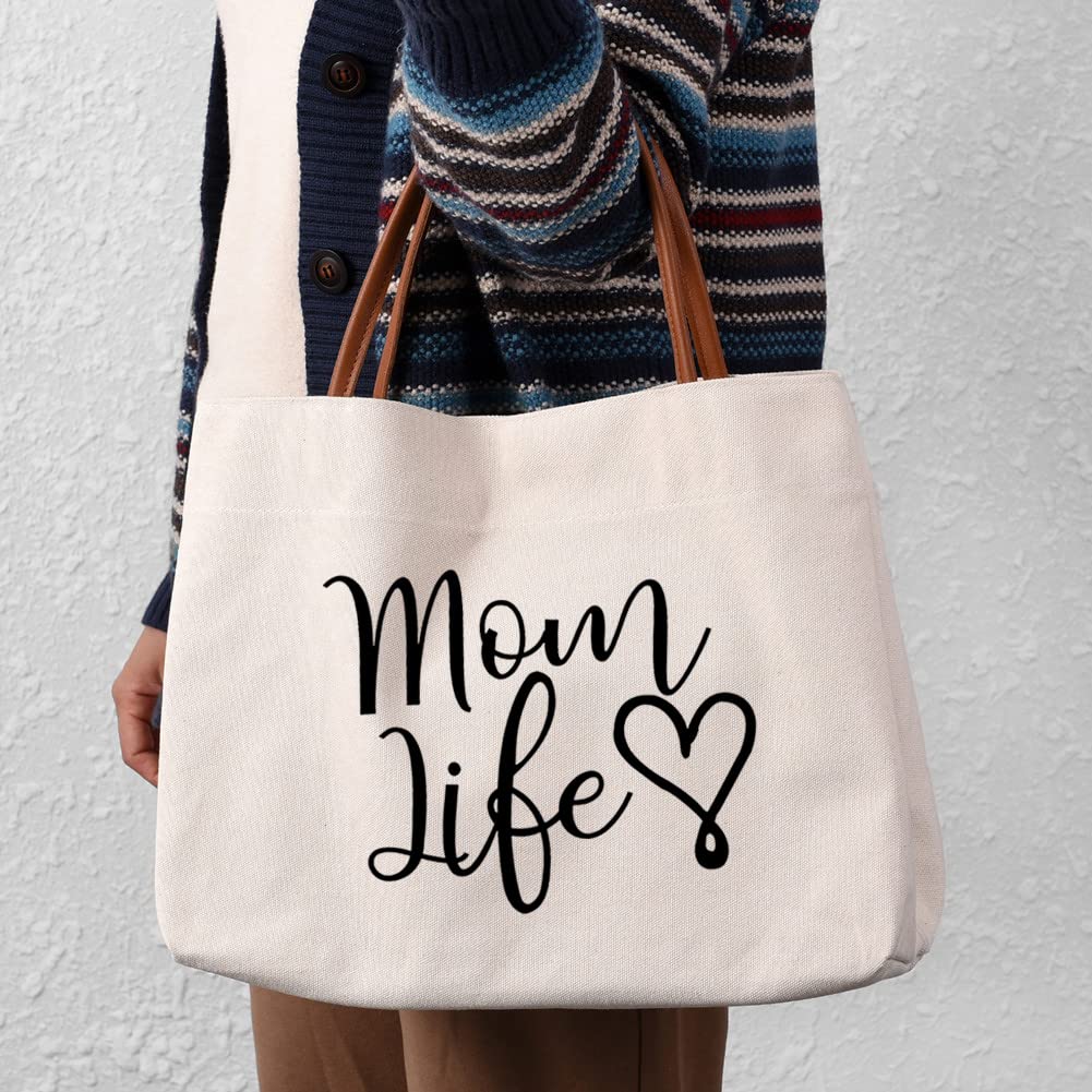 Mom Mama Bag Mother Gifts Momlife Tote for Hospital, Shopping, Beach, Travel