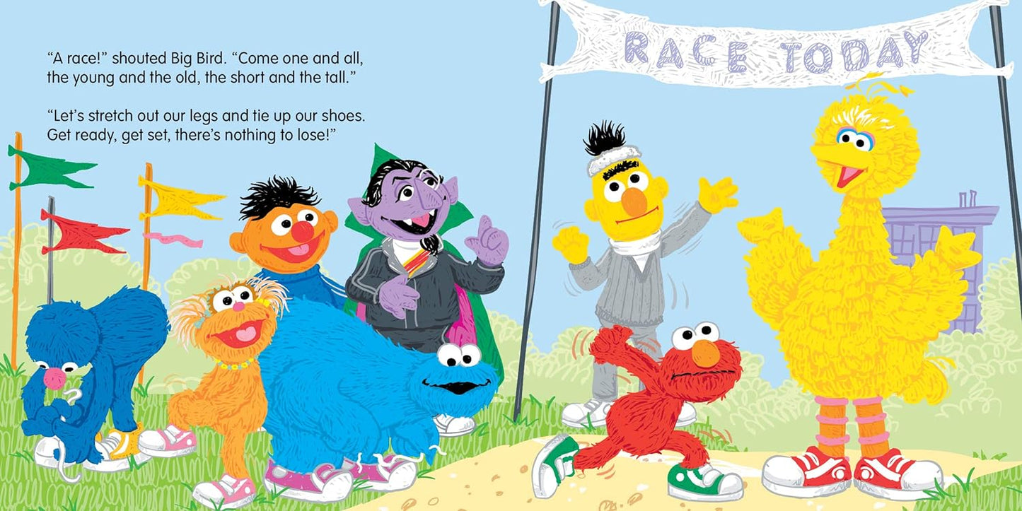 The Great Easter Race!: An Egg-straordinary Spring Story with Elmo, Cookie Monster, and Friends! (Sesame Street Scribbles)