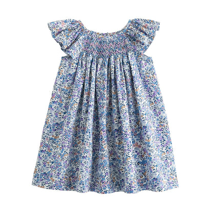 Simplee kids Baby Girls Casual Dresses Toddler Floral Dress Print Sundress Princess Dress