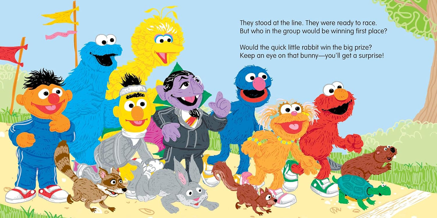 The Great Easter Race!: An Egg-straordinary Spring Story with Elmo, Cookie Monster, and Friends! (Sesame Street Scribbles)