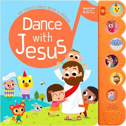 Dance with Jesus Christian Sound Books for Toddlers 1-3 | Musical & Religious Toddler Books | Ideal Baptism Gifts for Boys and Girls - Interactive Baby Books for 1 Year Old for Easter Baskets