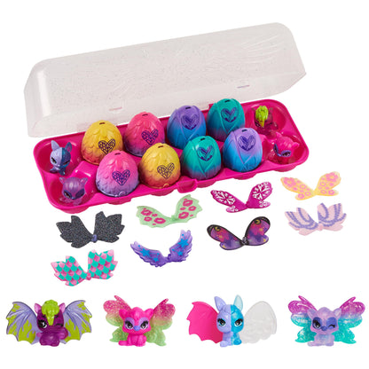 Hatchimals Alive, Easter Eggs Carton Toy with 5 Mini Figures in Self-Hatching Eggs, 11 Accessories, Easter Basket Stuffers for Girls & Boys Ages 3+