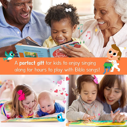 Dance with Jesus Christian Sound Books for Toddlers 1-3 | Musical & Religious Toddler Books | Ideal Baptism Gifts for Boys and Girls - Interactive Baby Books for 1 Year Old for Easter Baskets