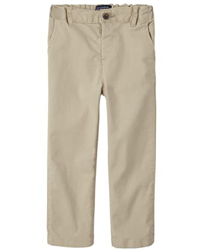 The Children's Place Baby Boys' and Toddler Stretch Chino Pants, Flax Single, 2T