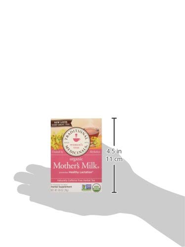 Traditional Medicinals Tea, Organic Raspberry Leaf, Eases Menstrual Cramps, Supports a Healthy Pregnancy, 96 Tea Bags (6 Pack)