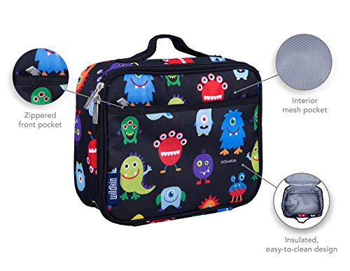 Wildkin Kids Insulated Lunch Box Bag for Boys & Girls, Reusable Kids Lunch Box is Perfect for Elementary, Ideal Size for Packing Hot or Cold Snacks for School & Travel Bento Bags (Groovy Mermaids)