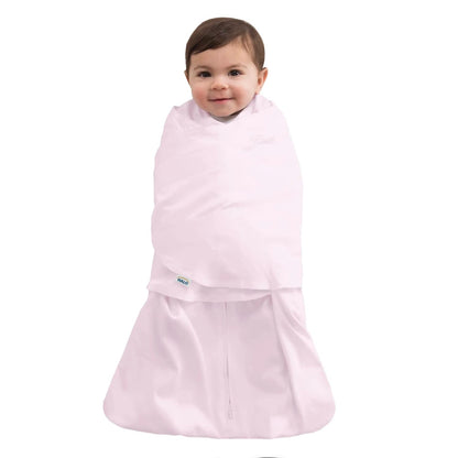 HALO Sleepsack Swaddle, 3-Way Adjustable Wearable Blanket, TOG 3.0, Velboa Plush Dots, Cream, Newborn, 0-3 Months