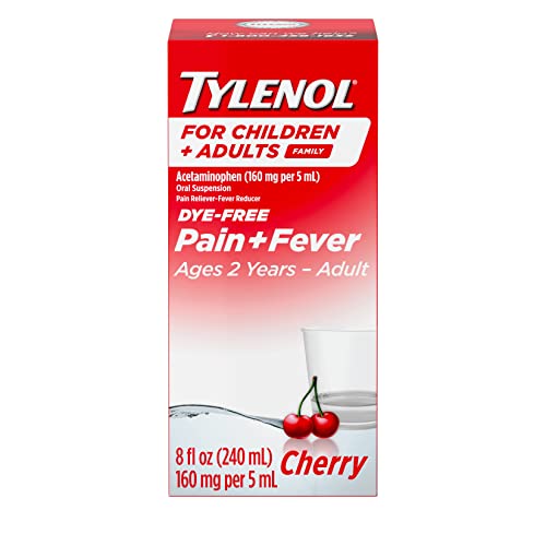 Tylenol Children's Oral Suspension Medicine with Acetaminophen, Cherry, 4 Fl Oz