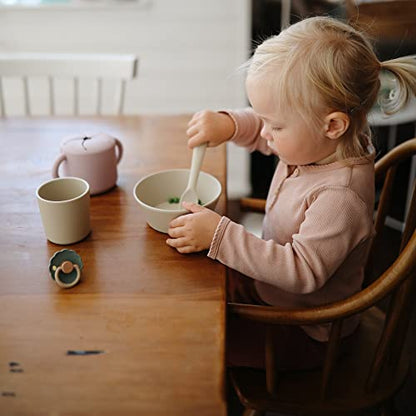 mushie Dinnerware Cups For Kids | Made in Denmark, Set of 2 (Sage)