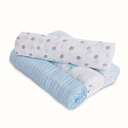 essentials cotton muslin swaddle 4-pack