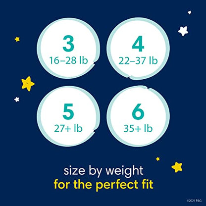 Pampers Swaddlers Overnights Diapers - Size 3, 116 Count, Disposable Baby Diapers, Night Time Skin Protection