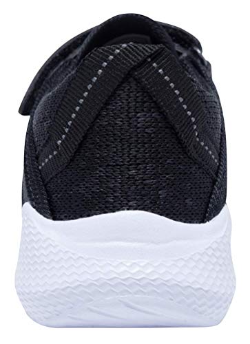 COODO Toddler Kid's Sneakers Boys Girls Cute Casual Running Shoes (6 Toddler,Blk Wht)