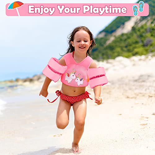 Heysplash Swim Vest for Kids, Toddler Pool Floaties Fit 20-50/70 Lbs, Children Swimming Vest with Adjustable Strap, Swim Jacket Water Wing Arm Float, Puddle Sea Beach Boat Jumper Boy Girl Baby Age 2-6