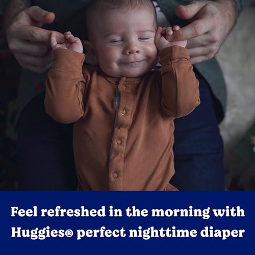 Huggies Overnites Size 3 Overnight Diapers (16-28 lbs), 132 Ct (2 Packs of 66), Packaging May Vary