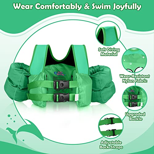 Heysplash Swim Vest for Kids, Toddler Pool Floaties Fit 20-50/70 Lbs, Children Swimming Vest with Adjustable Strap, Swim Jacket Water Wing Arm Float, Puddle Sea Beach Boat Jumper Boy Girl Baby Age 2-6