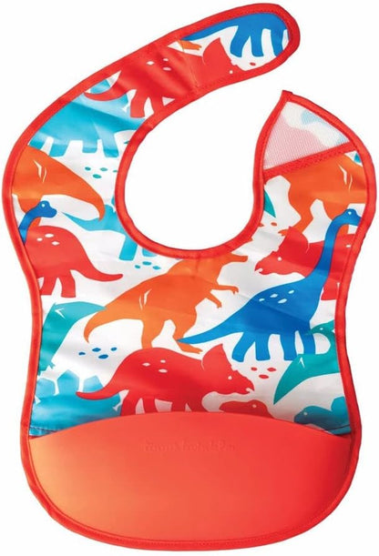 Tiny Twinkle Mess-Proof Baby Bib - Waterproof Bib for Baby Boy or Girl - PFAS, PVC, BPA, Phthalate Free - Baby Food Bibs