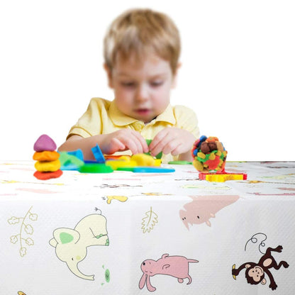 Splat Mat for Under High Chair/Arts/Crafts by CLCROBD, 51" Baby Anti-Slip Food Splash and Spill Mat for Eating Mess, Waterproof Floor Protector and Table Cloth (Lattice)