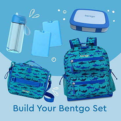 Bentgo® Kids Brights Bento-Style 5-Compartment Lunch Box - Ideal Portion Sizes for Ages 3 to 7 - Leak-Proof, Drop-Proof, Dishwasher Safe, BPA-Free, & Made with Food-Safe Materials (Orange)