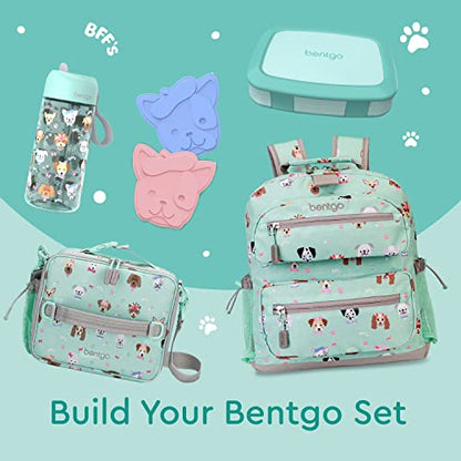 Bentgo® Kids Brights Bento-Style 5-Compartment Lunch Box - Ideal Portion Sizes for Ages 3 to 7 - Leak-Proof, Drop-Proof, Dishwasher Safe, BPA-Free, & Made with Food-Safe Materials (Orange)