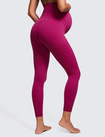 CRZ YOGA Womens Butterluxe Maternity Leggings 25" / 28" - Workout Activewear Yoga Pregnancy Pants Over The Belly Buttery Soft