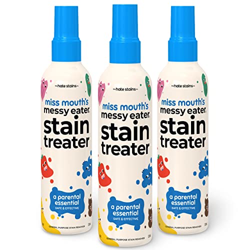 Miss Mouth's Messy Eater Stain Treater Spray - 4oz Stain Remover - Newborn & Baby Essentials - No Dry Cleaning Food, Grease, Coffee Off Laundry, Underwear, Fabric