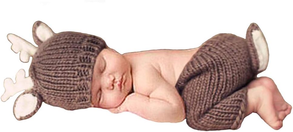 Newborn Baby Photography Props Outfits Lovely Boy Hat Pant Girl