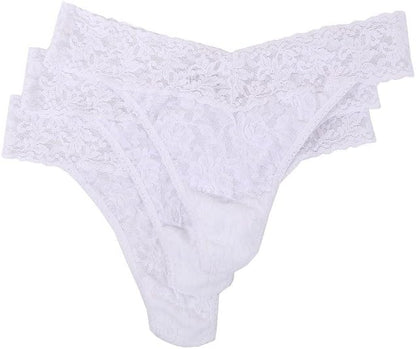 hanky panky, Signature Lace Original Rise Thong 3 Pack, One Size (4-14)